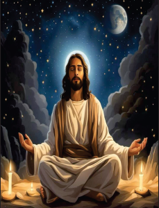 Canga Jesus Meditando